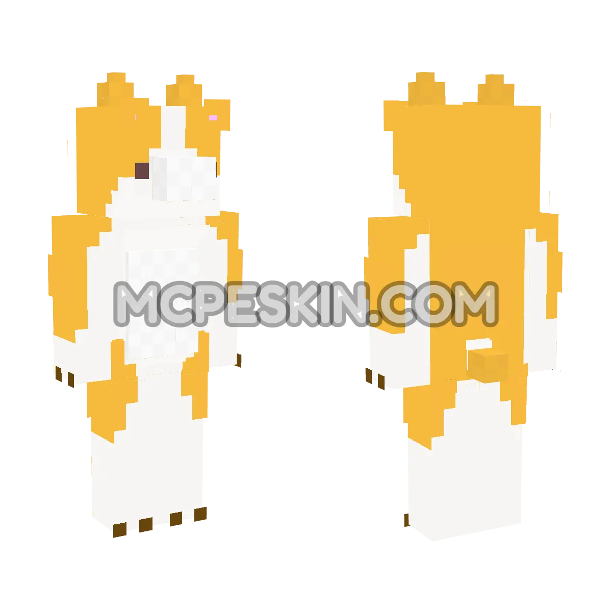 Corgi 11 4D Minecraft Bedrock skin
