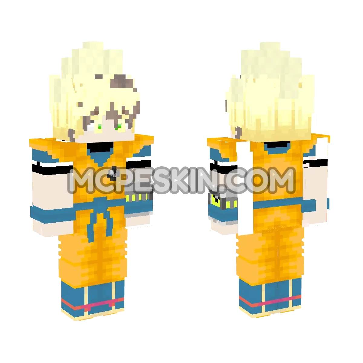 Cosplay Goku 4D Minecraft Bedrock skin