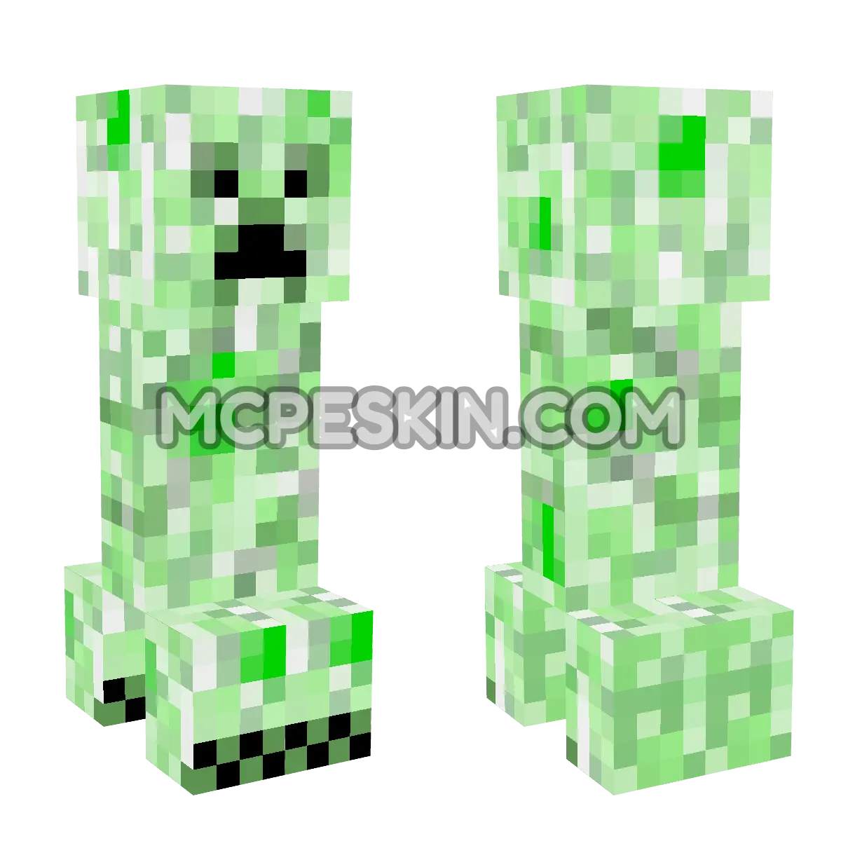 Creeper 4D Minecraft Bedrock skin