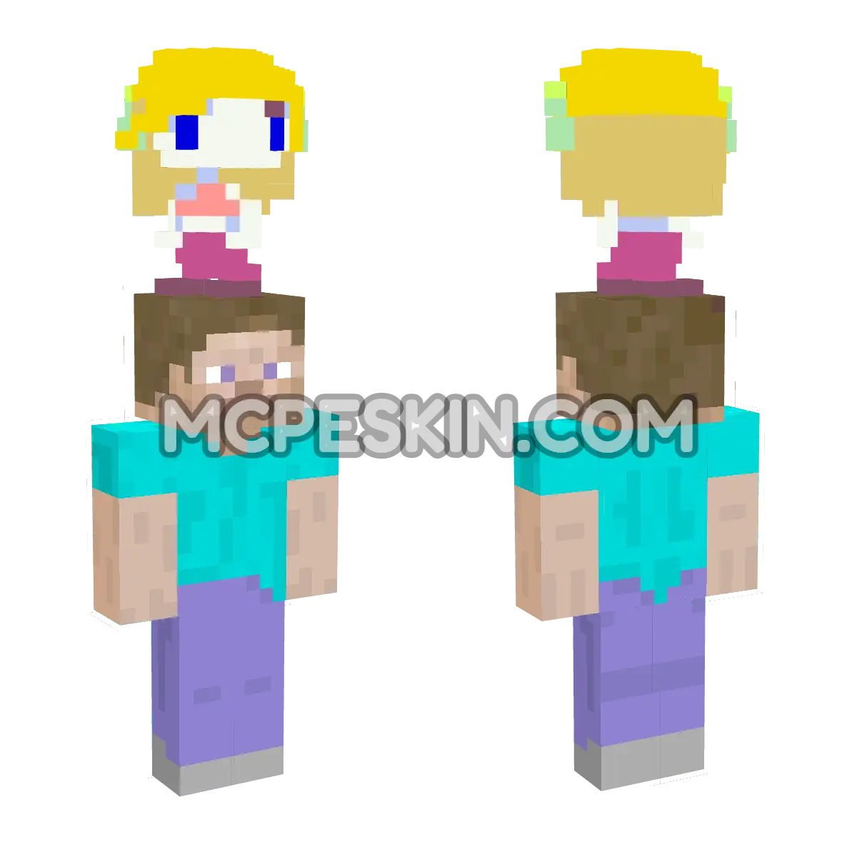 Curly 4D Minecraft Bedrock skin