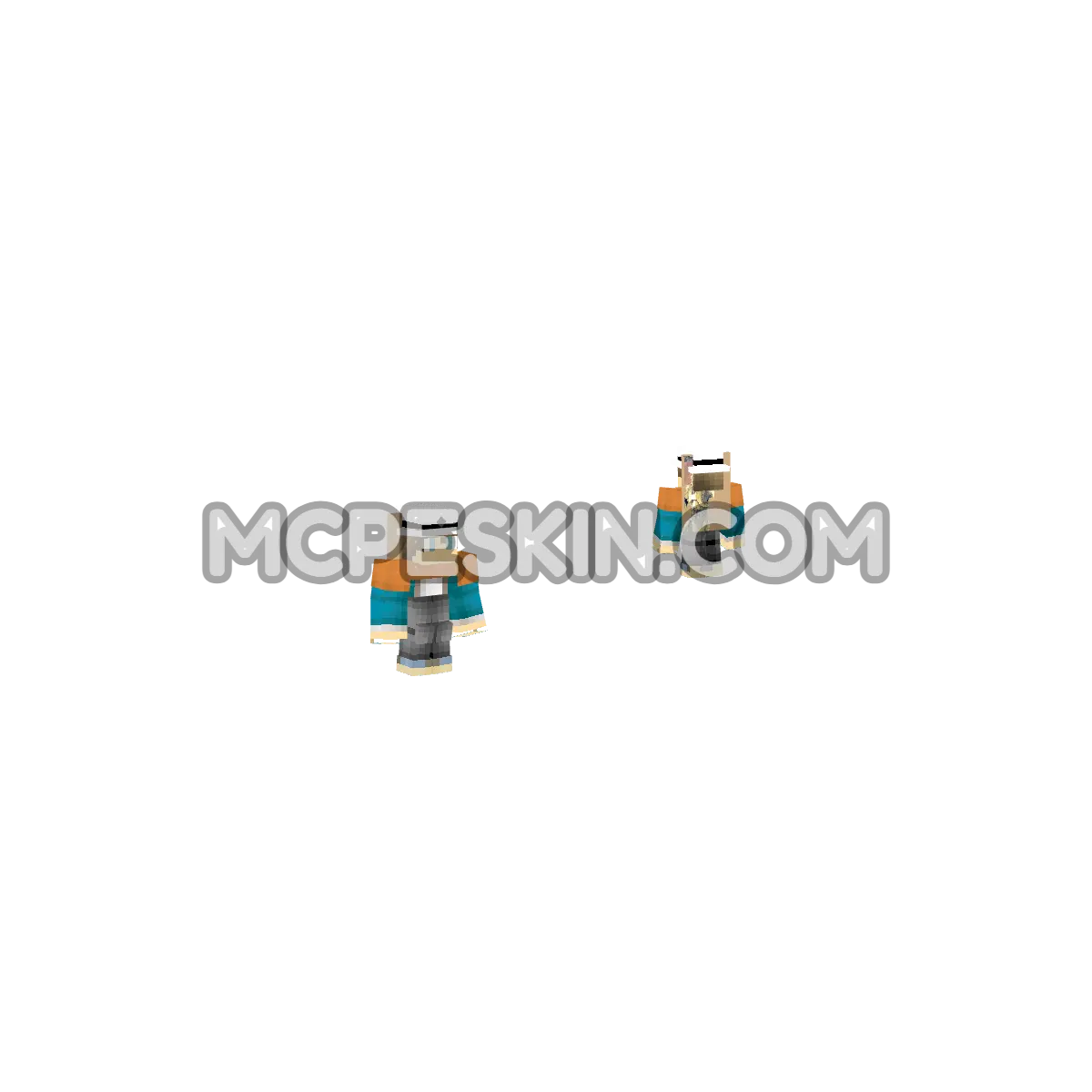 Cursed Flog 4D Minecraft Bedrock skin