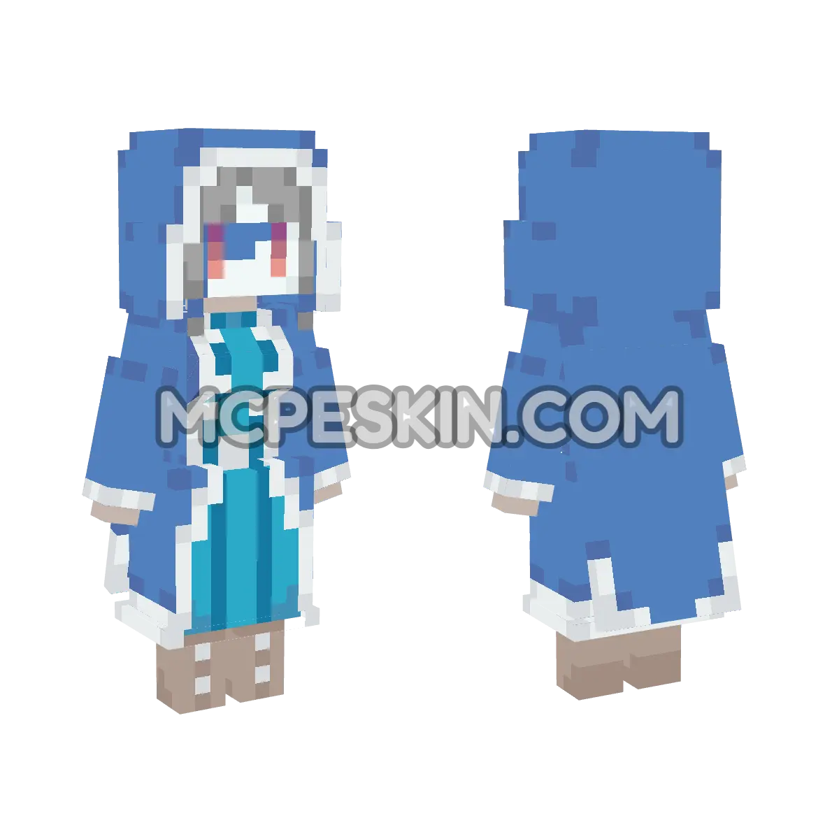 CuteMob Chillager 4D Minecraft Bedrock skin