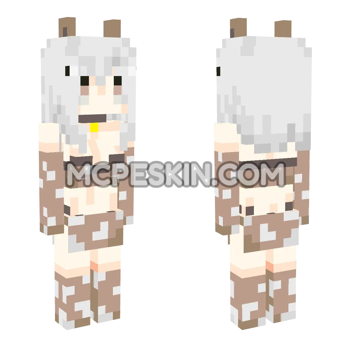 CuteMob Cow 4D Minecraft Bedrock skin