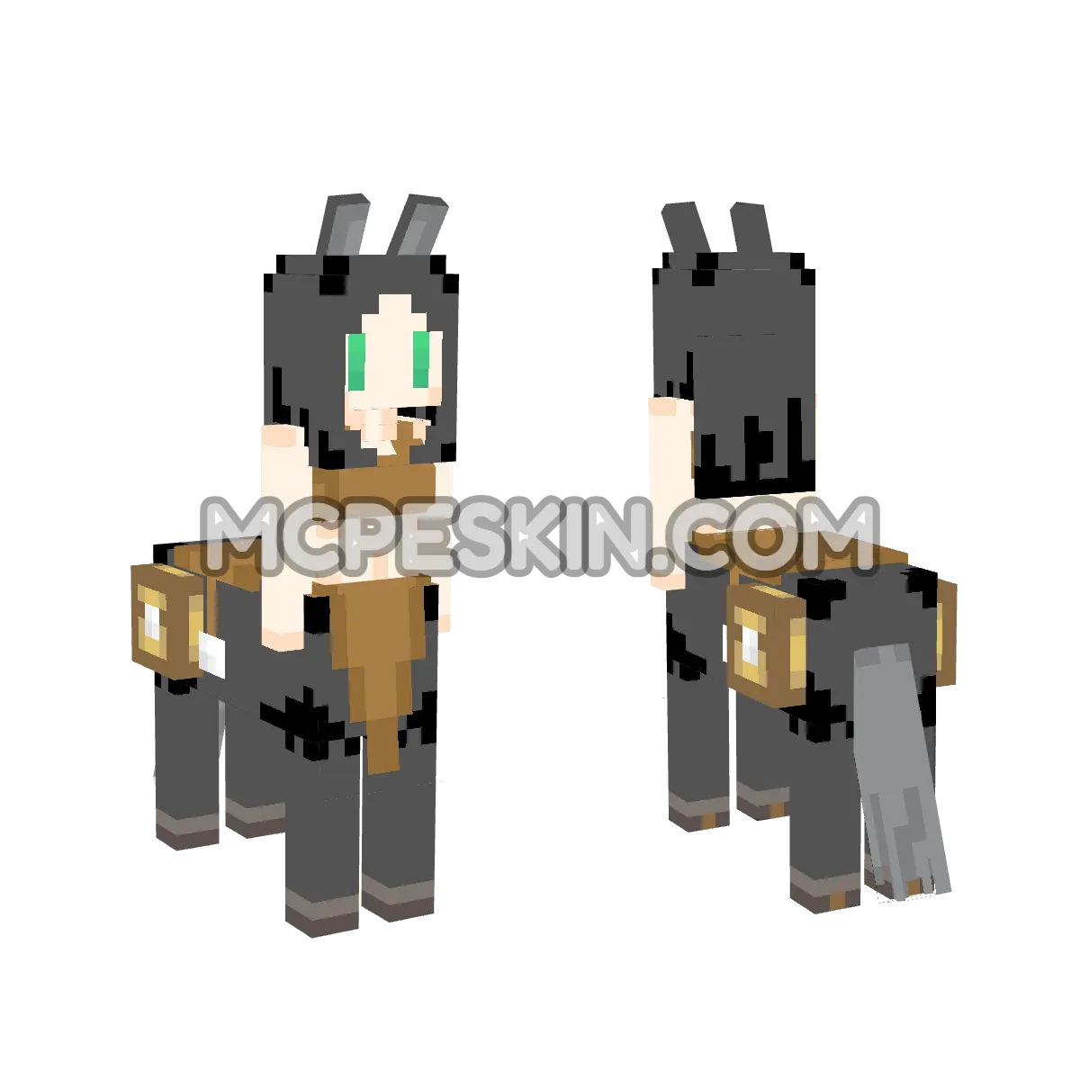 CuteMob Horse 4D Minecraft Bedrock skin