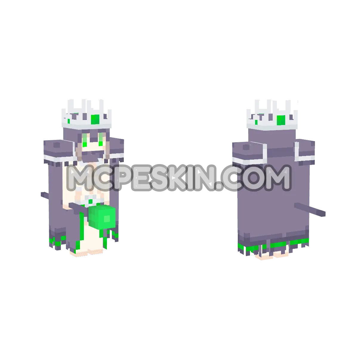 CuteMob Nameless King 4D Minecraft Bedrock skin