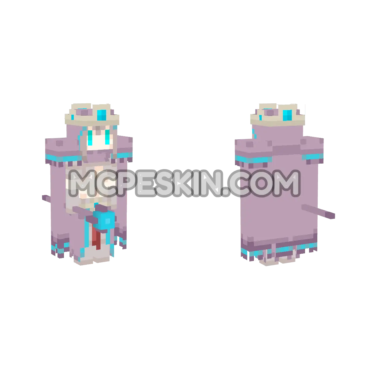 CuteMob Necromancer 4D Minecraft Bedrock skin