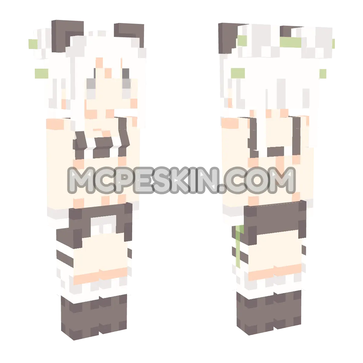 CuteMob Panda 4D Minecraft Bedrock skin