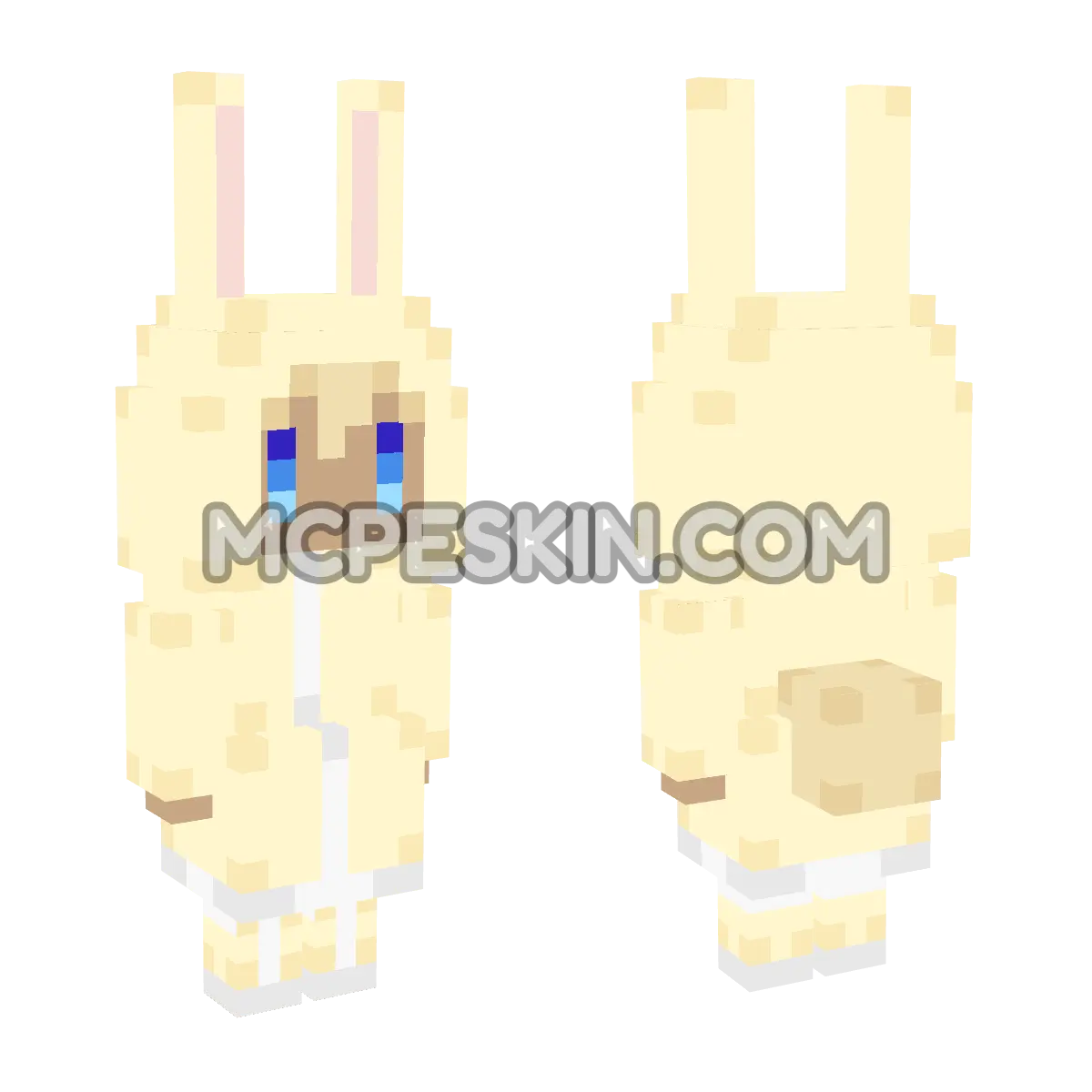 CuteMob Rabbit Gold 4D Minecraft Bedrock skin