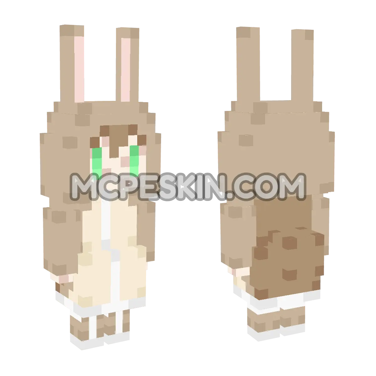 CuteMob Rabbit Salt 4D Minecraft Bedrock skin