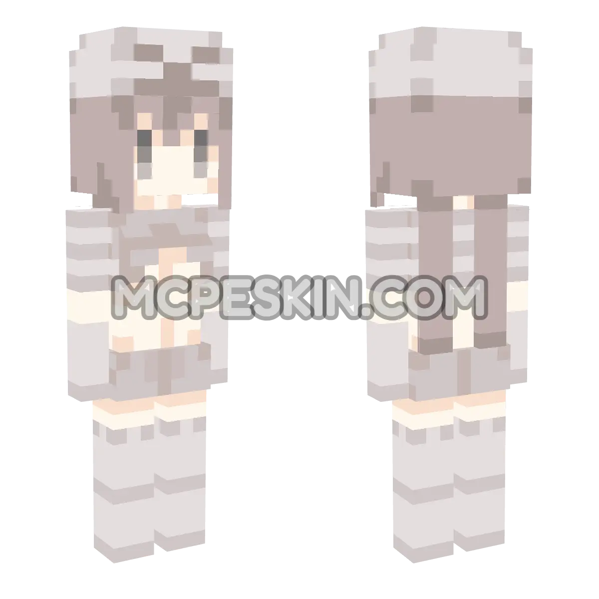 CuteMob Skeleton 4D Minecraft Bedrock skin