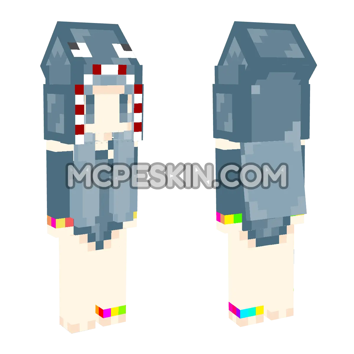 CuteMob Squid 4D Minecraft Bedrock skin