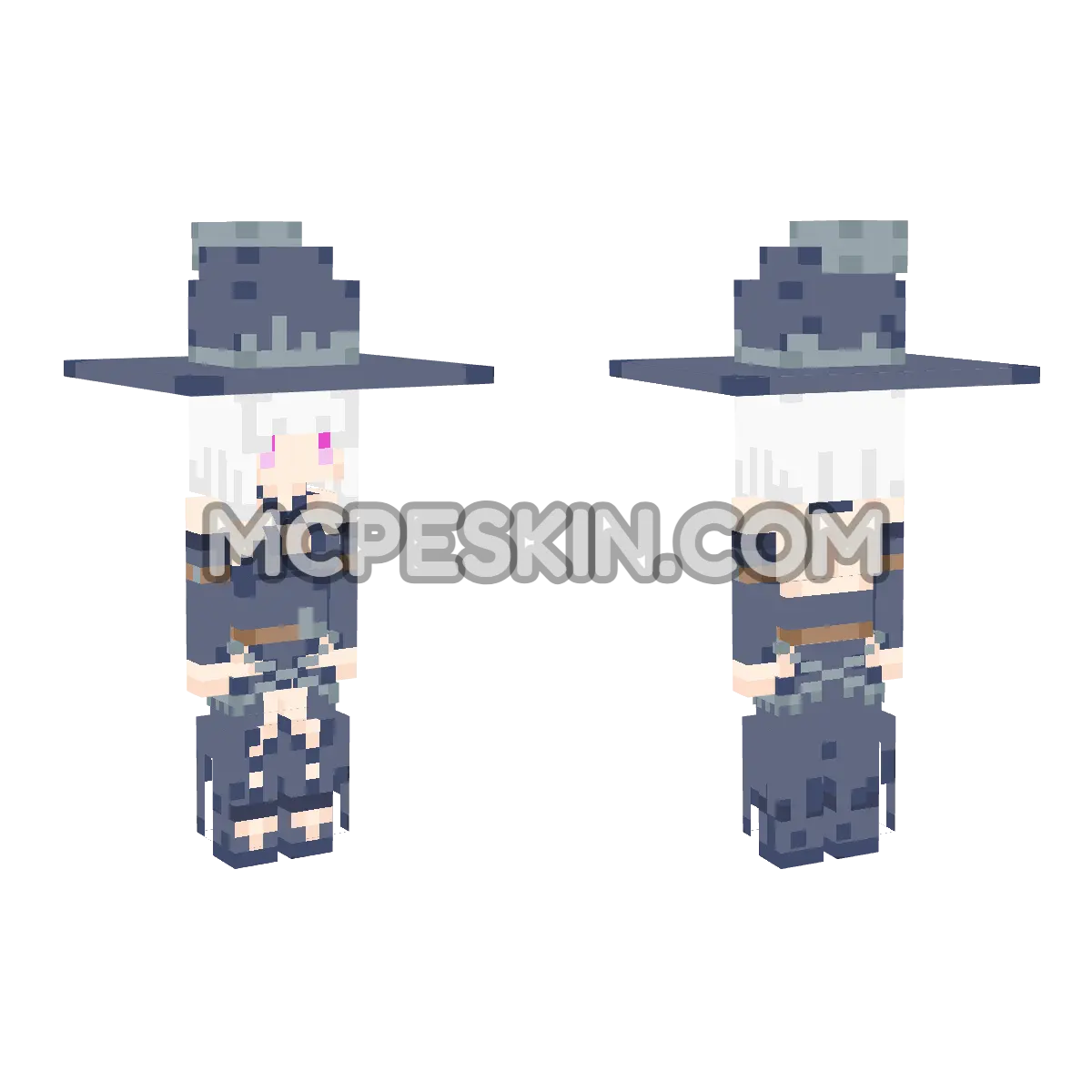 CuteMob Viler Witch 4D Minecraft Bedrock skin