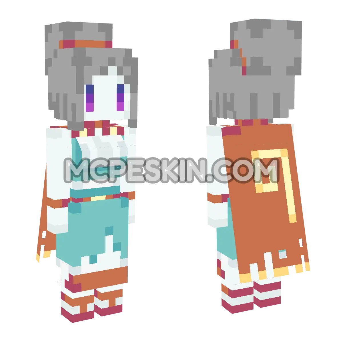 CuteMob Windcaller 4D Minecraft Bedrock skin