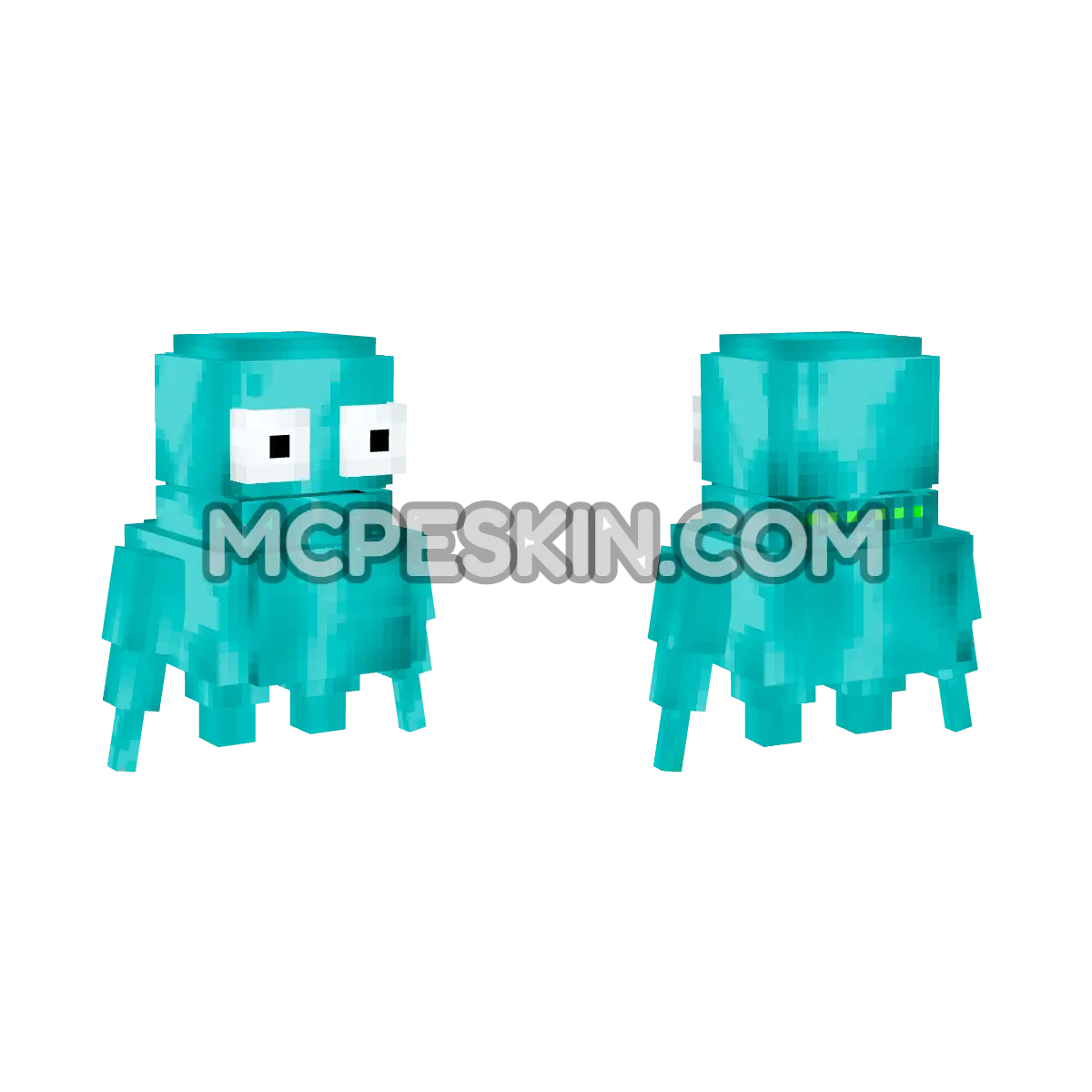 Cyan Little REPO 4D Minecraft Bedrock skin