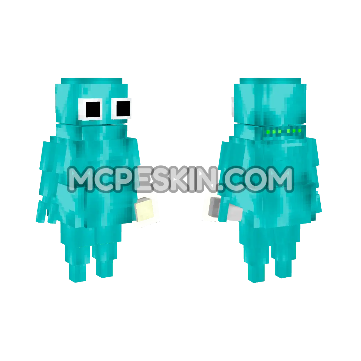 Cyan REPO (Intrigued) 4D Minecraft Bedrock skin