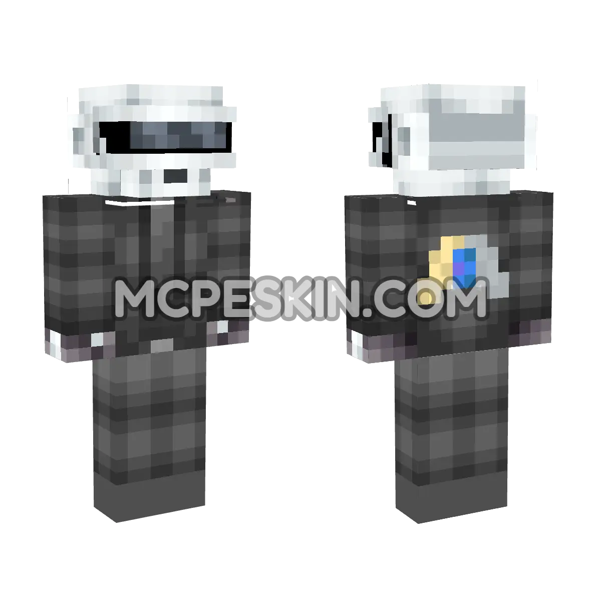 Daft Punk 4D Minecraft Bedrock skin