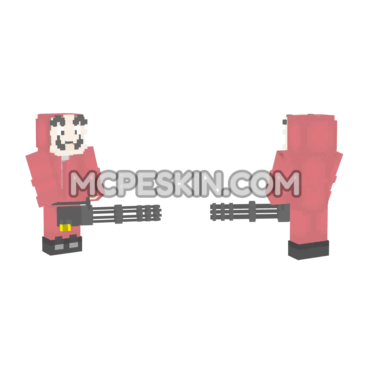 Dali-Minigun 4D Minecraft Bedrock skin