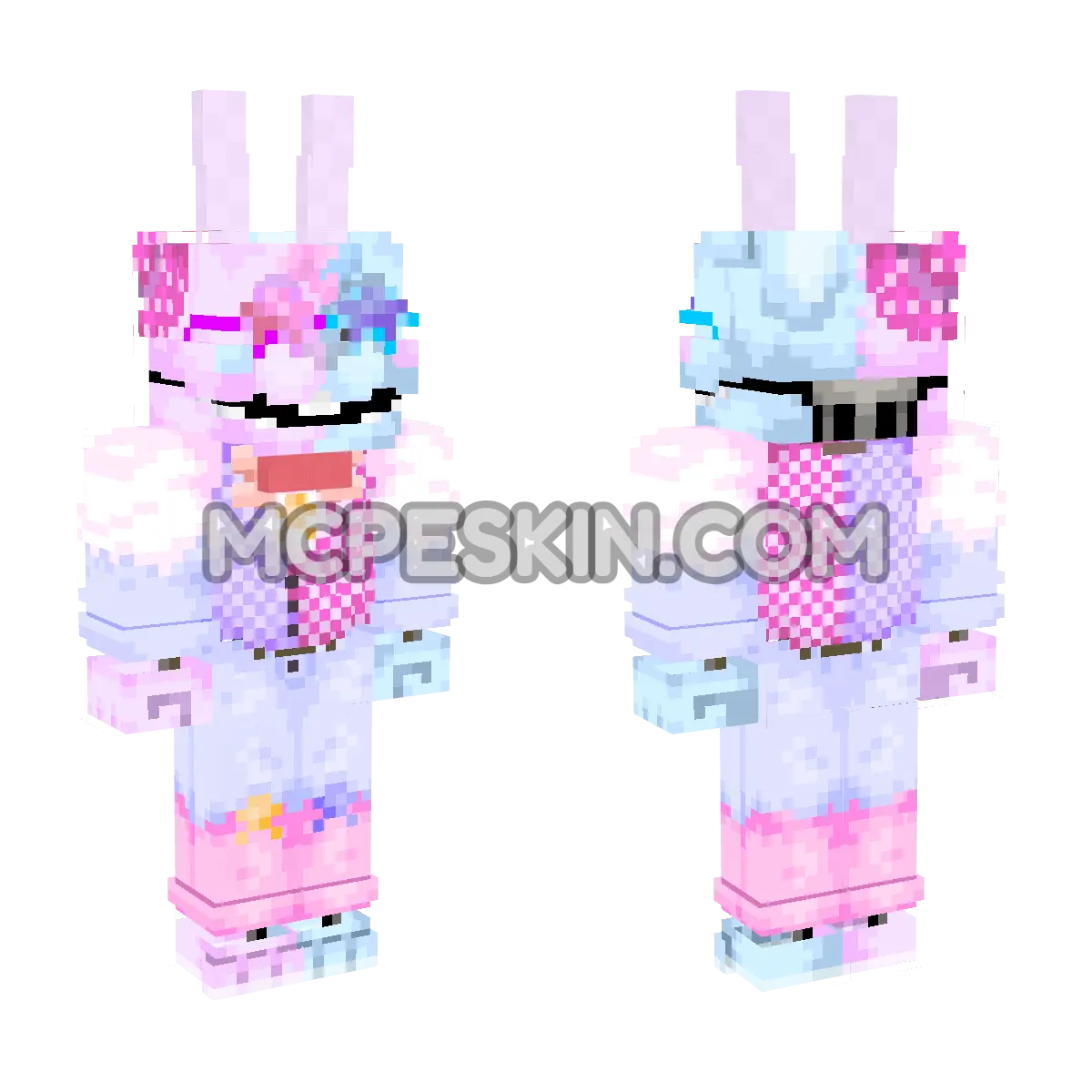 Dark Bonnie 4D Minecraft Bedrock skin