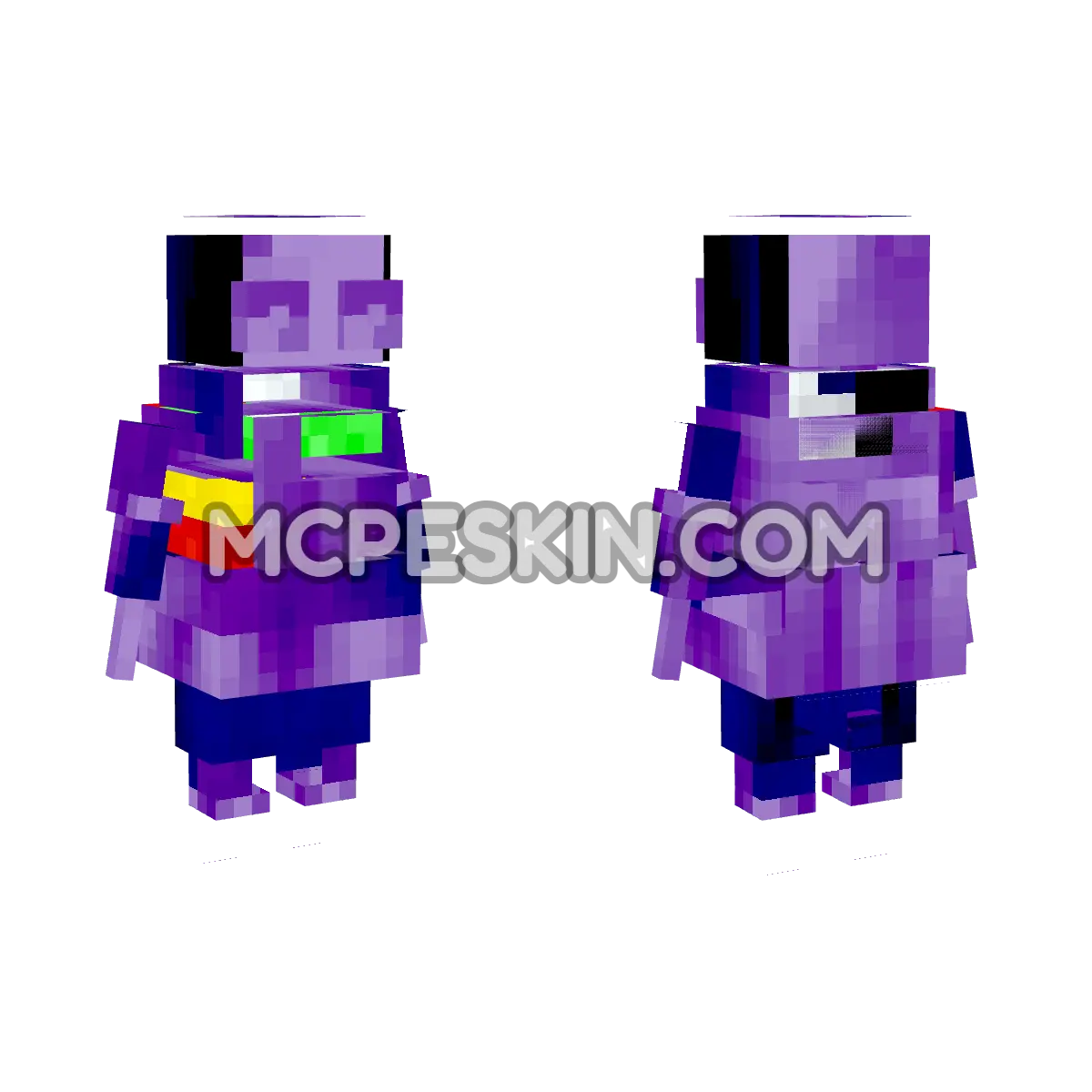 Dark Purple REPO 4D Minecraft Bedrock skin