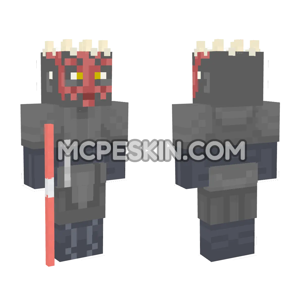 Darth Maul 16 4D Minecraft Bedrock skin