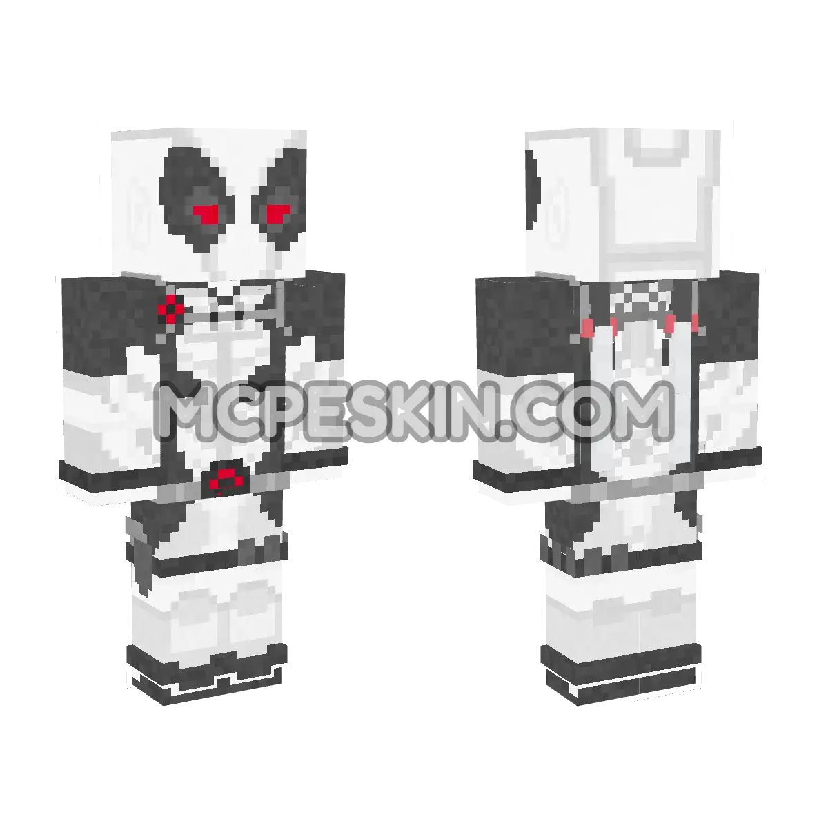 Deadpool 11 4D Minecraft Bedrock skin