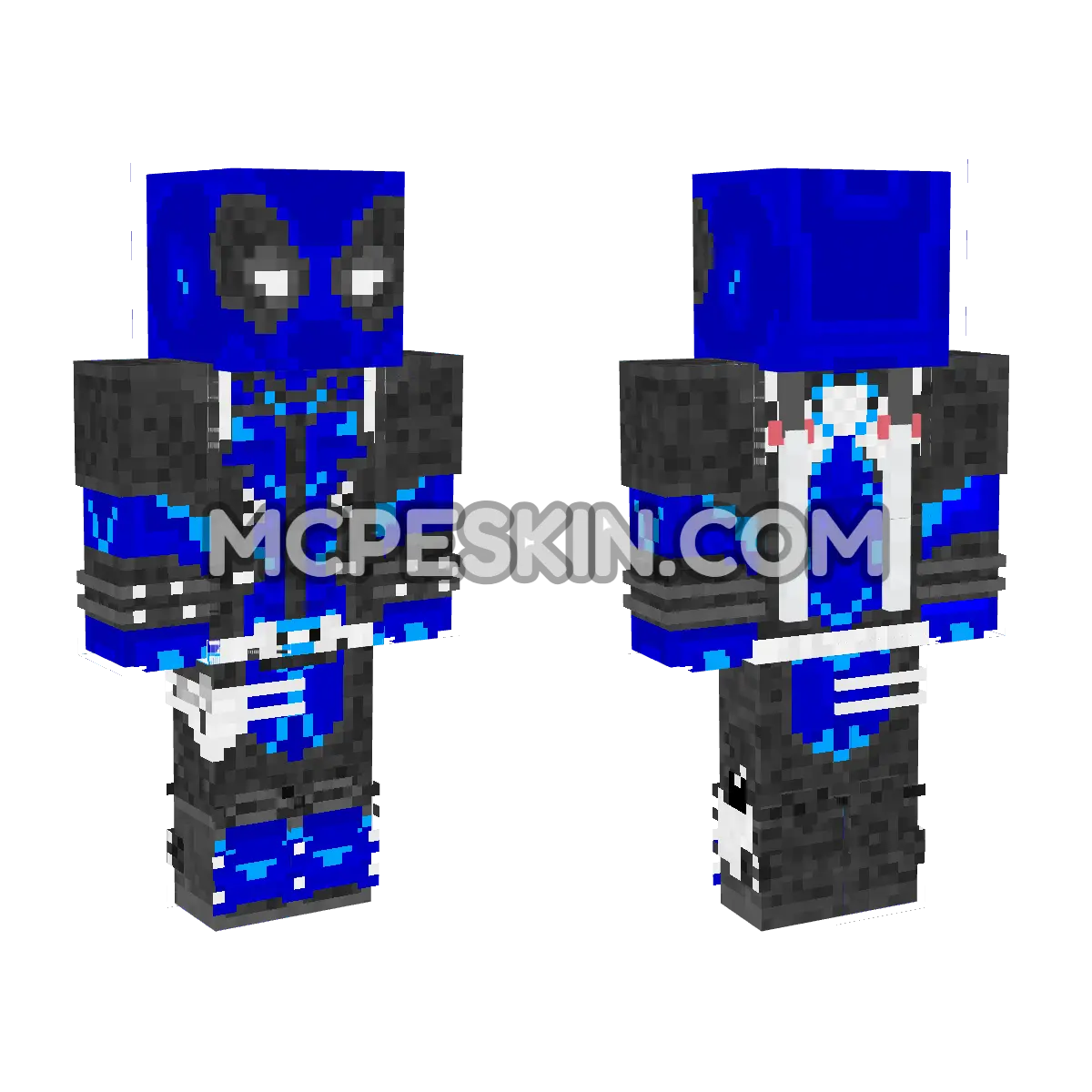 Deadpool 14 4D Minecraft Bedrock skin