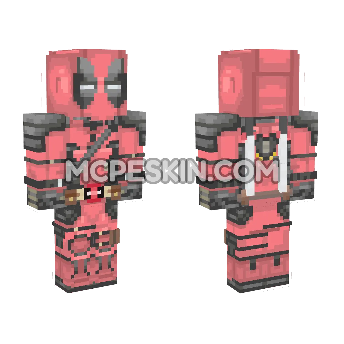 Deadpool 18 4D Minecraft Bedrock skin