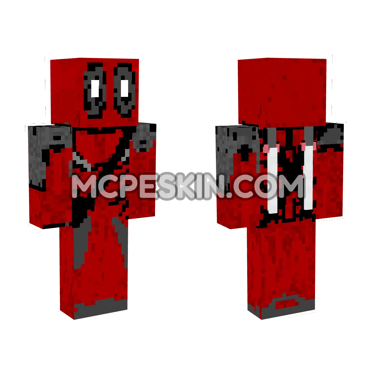 Deadpool 20 4D Minecraft Bedrock skin