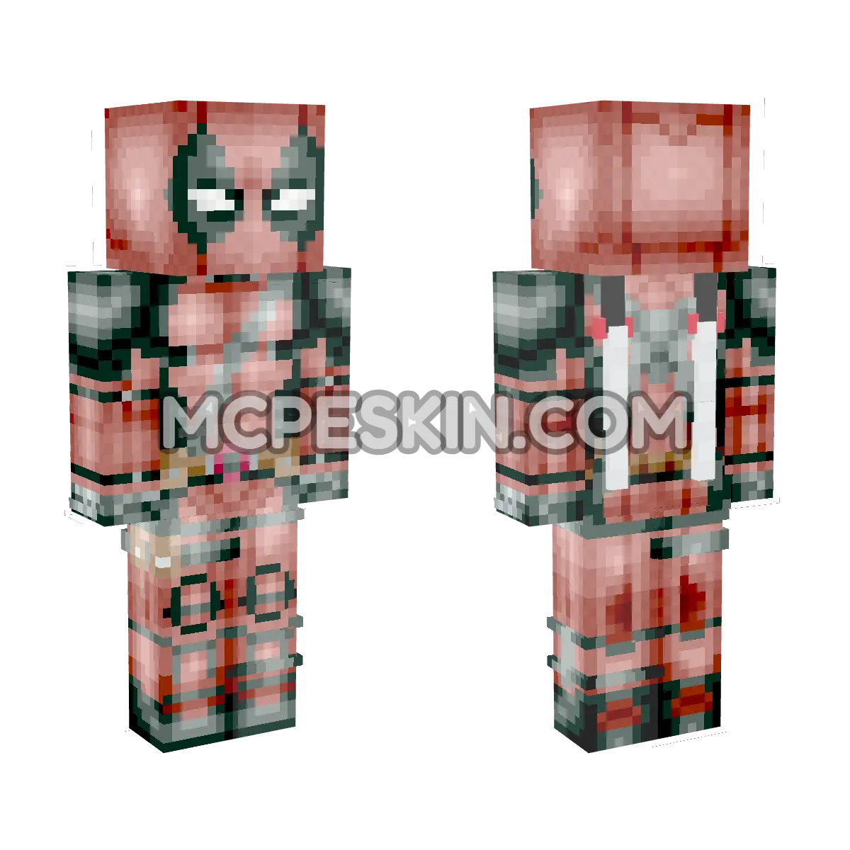 Deadpool 23 4D Minecraft Bedrock skin