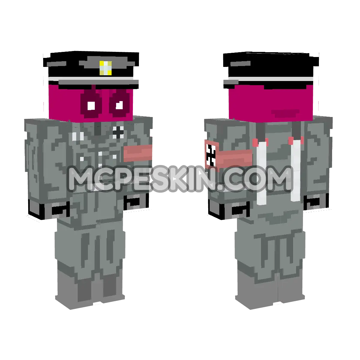 Deadpool 27 4D Minecraft Bedrock skin