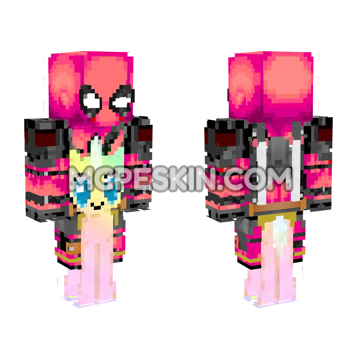 Deadpool 29 4D Minecraft Bedrock skin