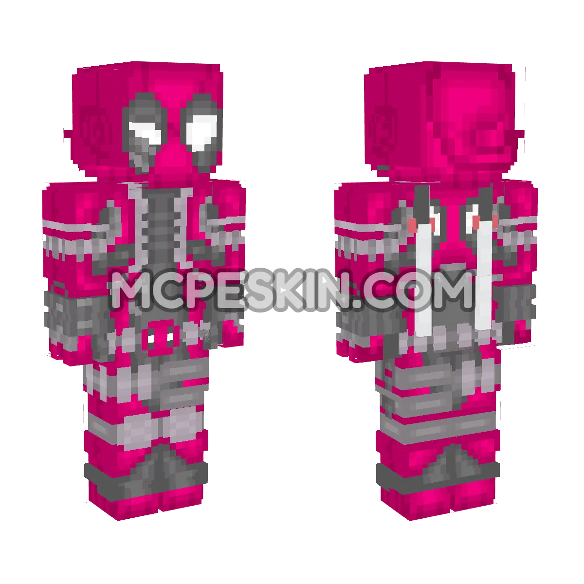 Deadpool Marvel Rivals Style 4D Minecraft Bedrock skin