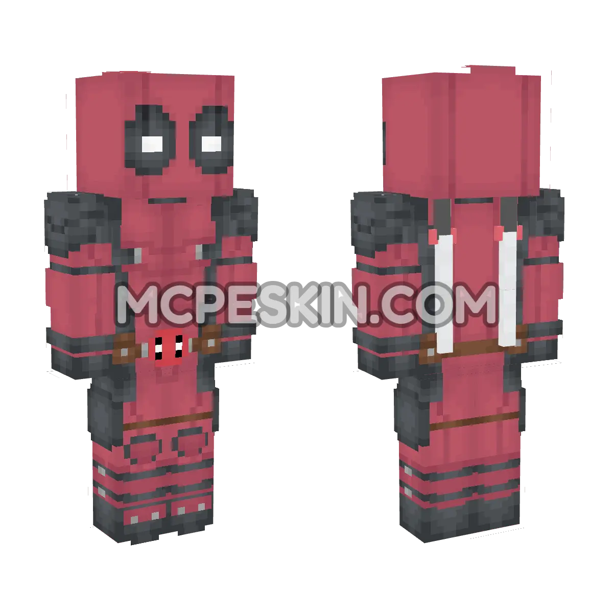 Deadpool Movie 4D Minecraft Bedrock skin