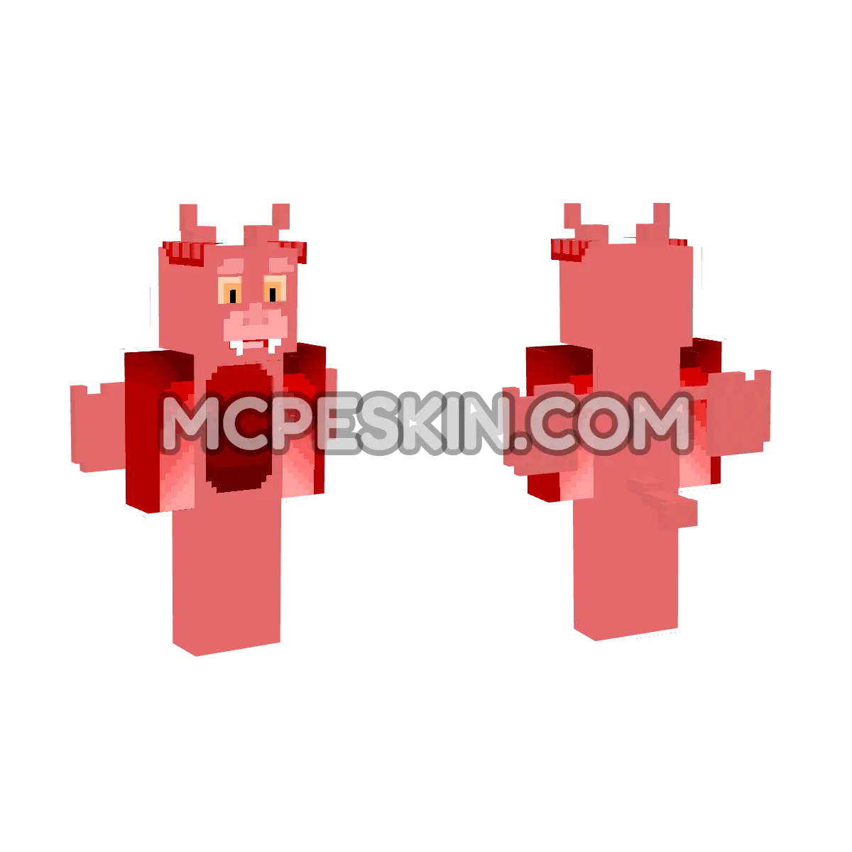 Demon 3 4D Minecraft Bedrock skin