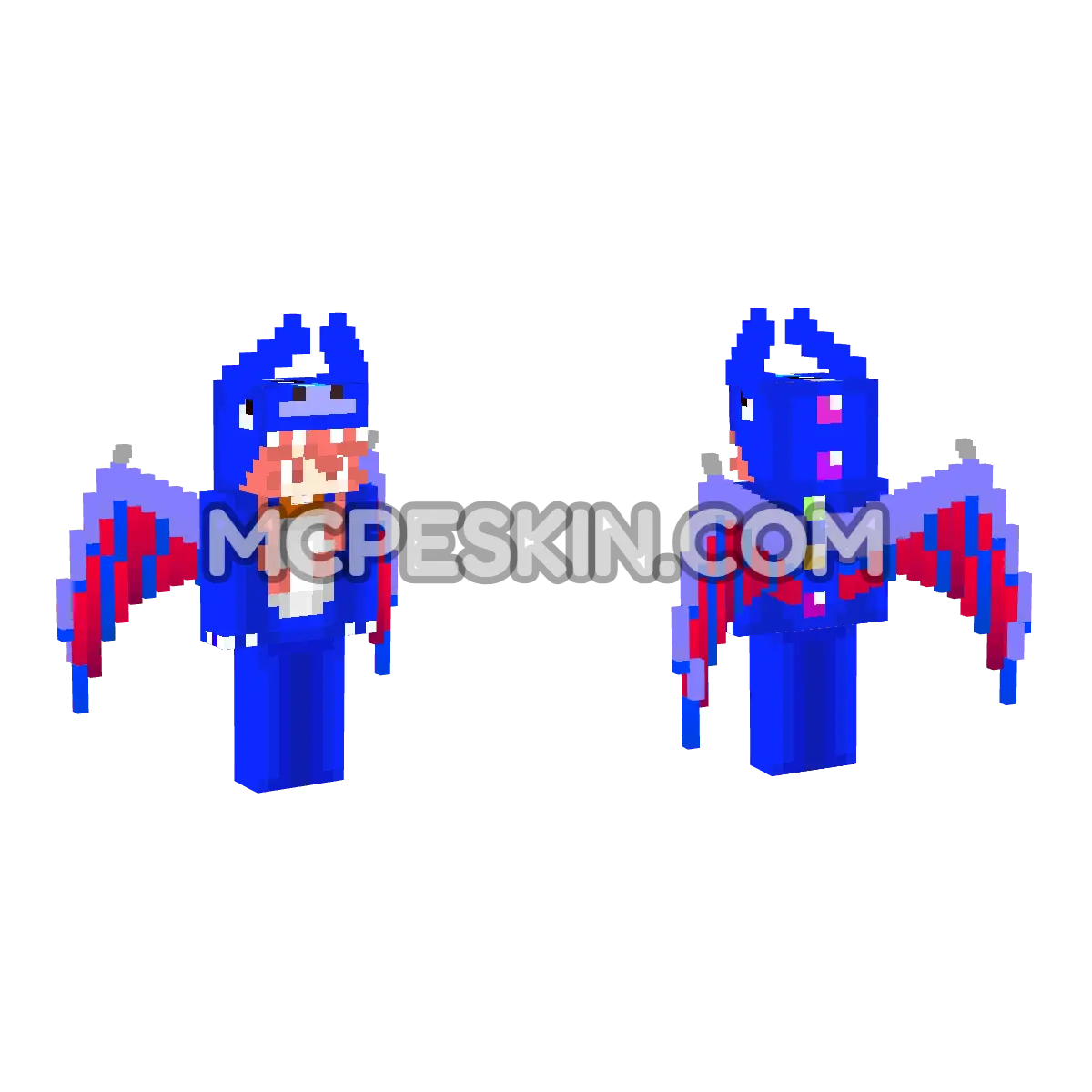 Demonio Kawai 4D Minecraft Bedrock skin