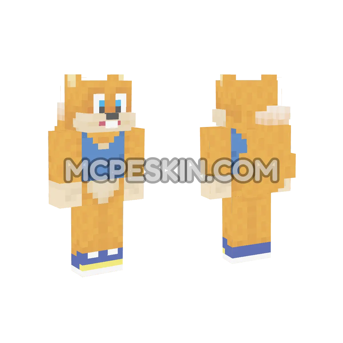 Diddy Kong Racing: Conker 4D Minecraft Bedrock skin