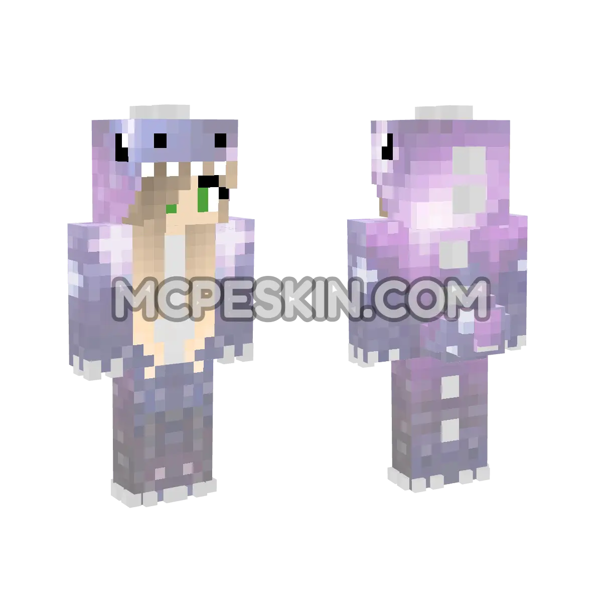 Dino Galaxy 4D Minecraft Bedrock skin