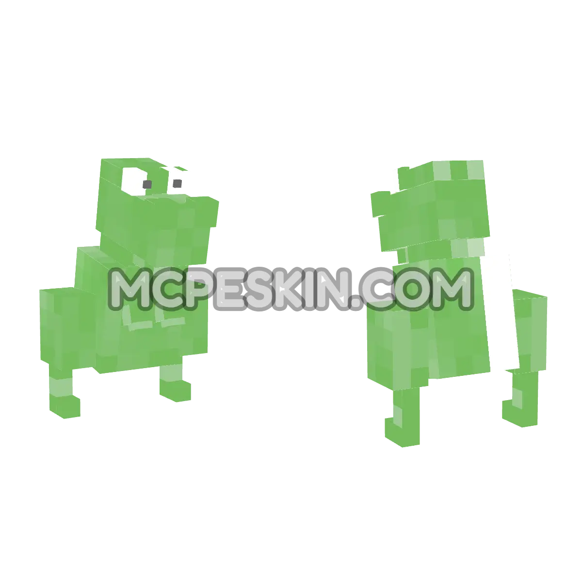 Dinosaurio XD 4D Minecraft Bedrock skin