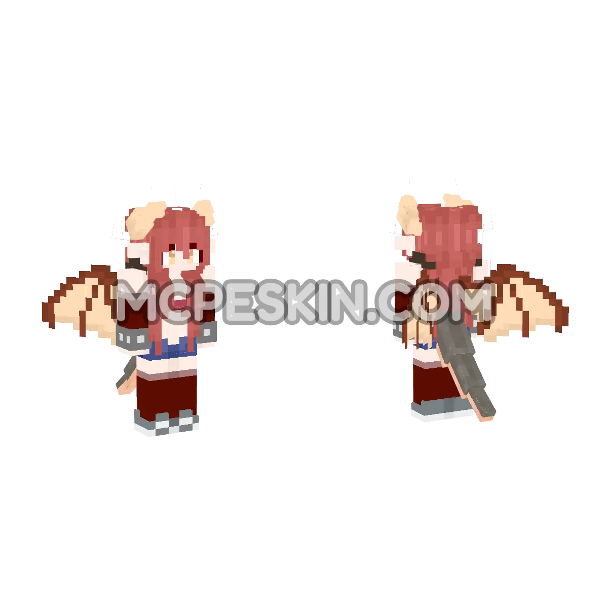 DM8 4D Minecraft Bedrock skin