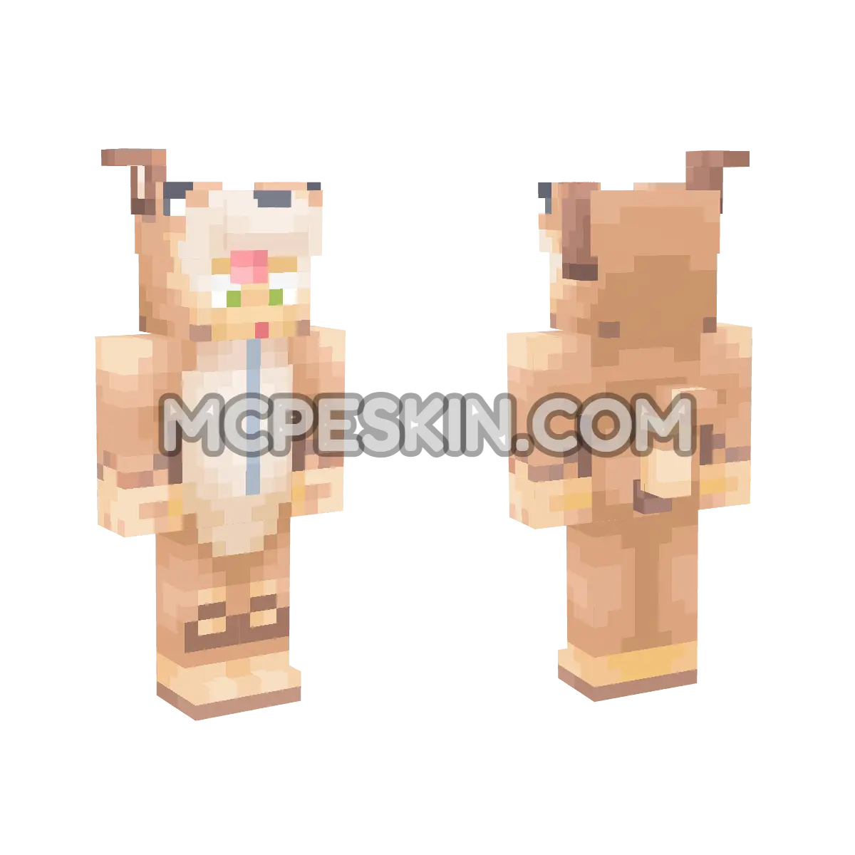 Dog Onesie 4D Minecraft Bedrock skin
