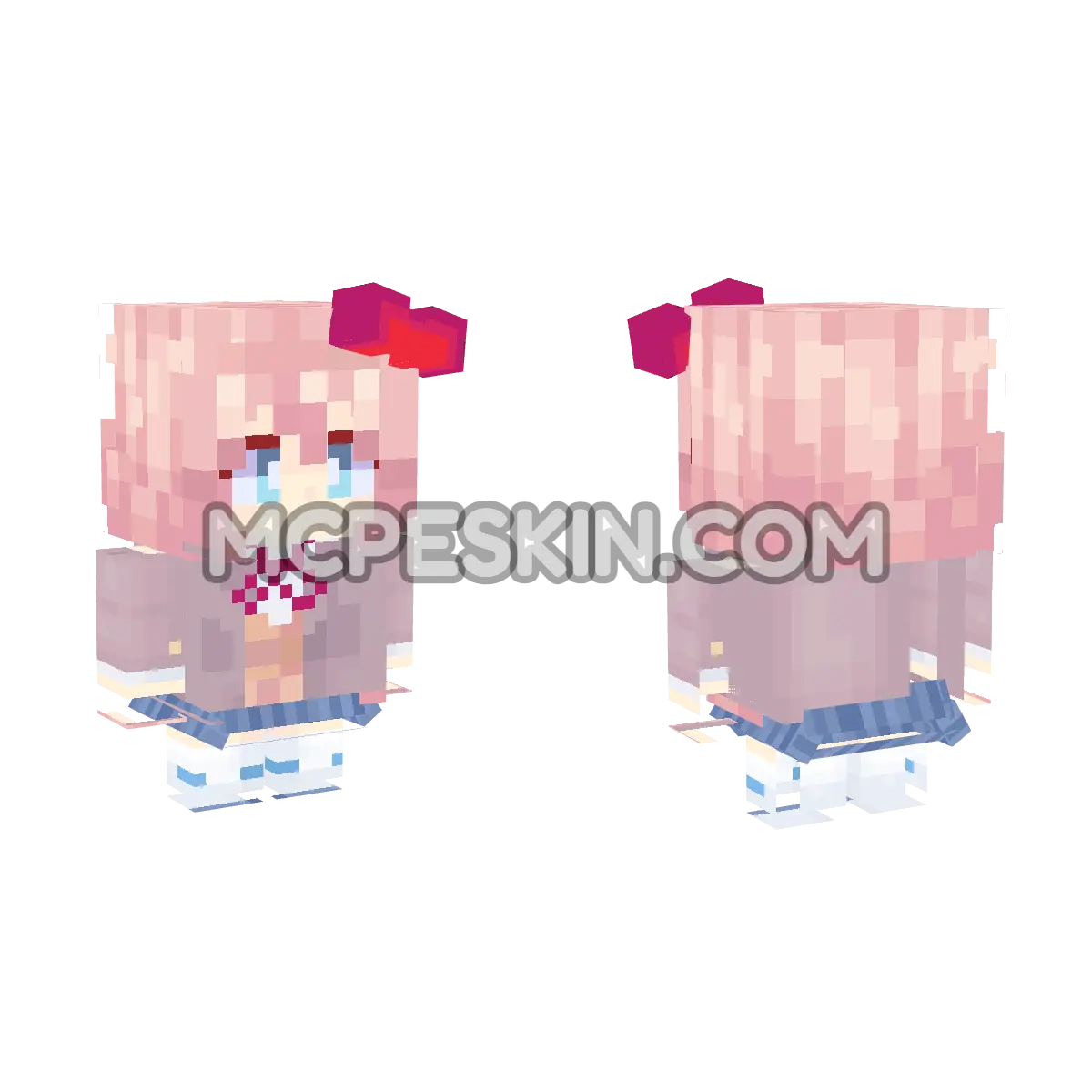 doki 4D Minecraft Bedrock skin