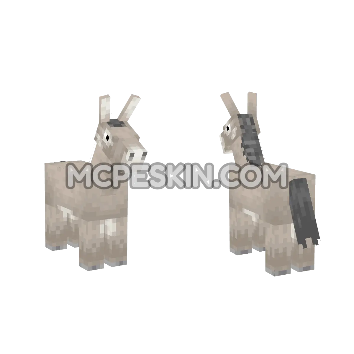 Donkey 4D Minecraft Bedrock skin