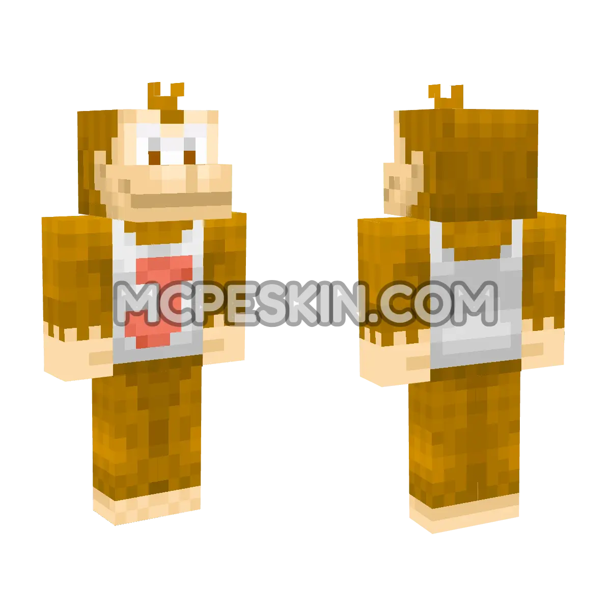 Donkey Kong Jr. 4D Minecraft Bedrock skin