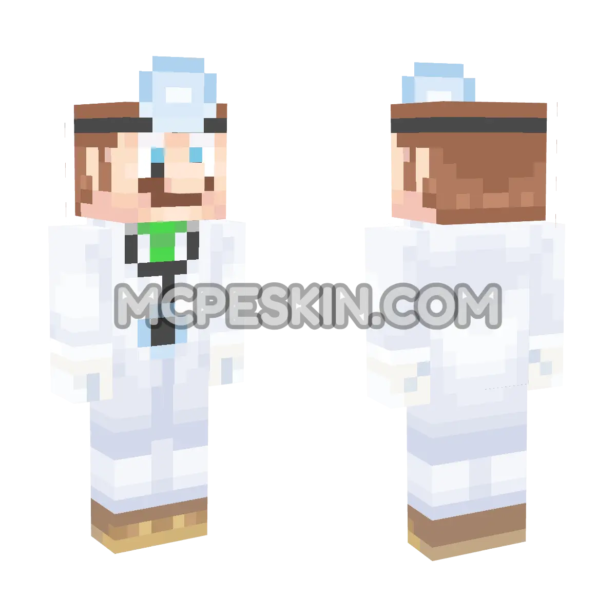 Dr. Luigi 4D Minecraft Bedrock skin