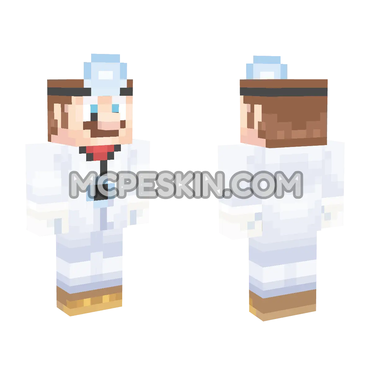 Dr. Mario 4D Minecraft Bedrock skin