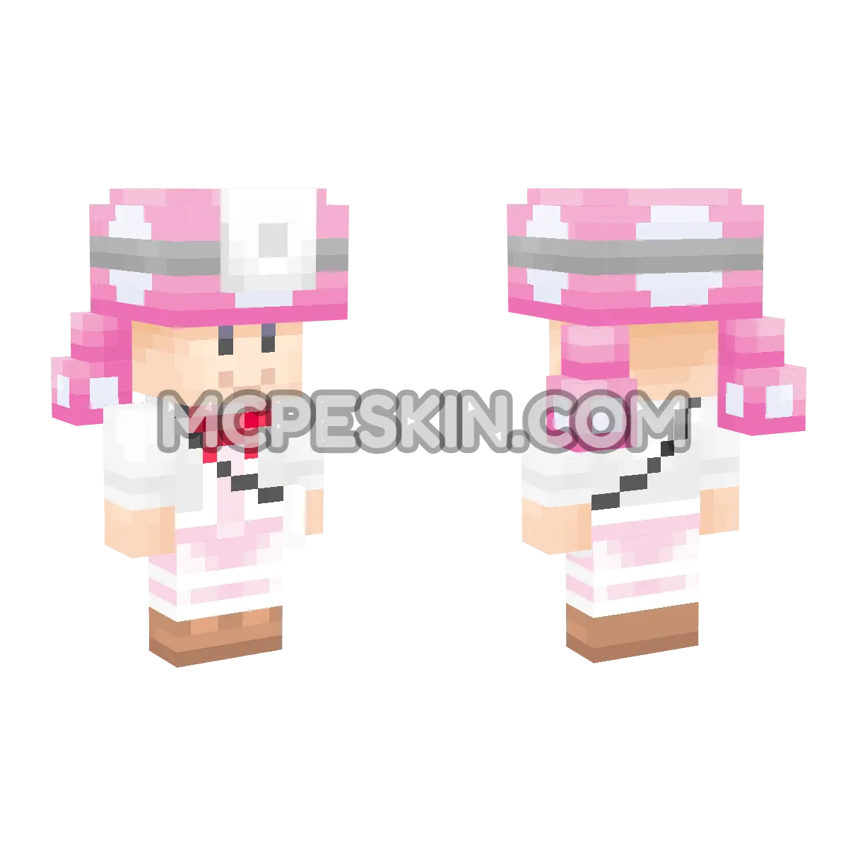 Dr. Toadette 4D Minecraft Bedrock skin