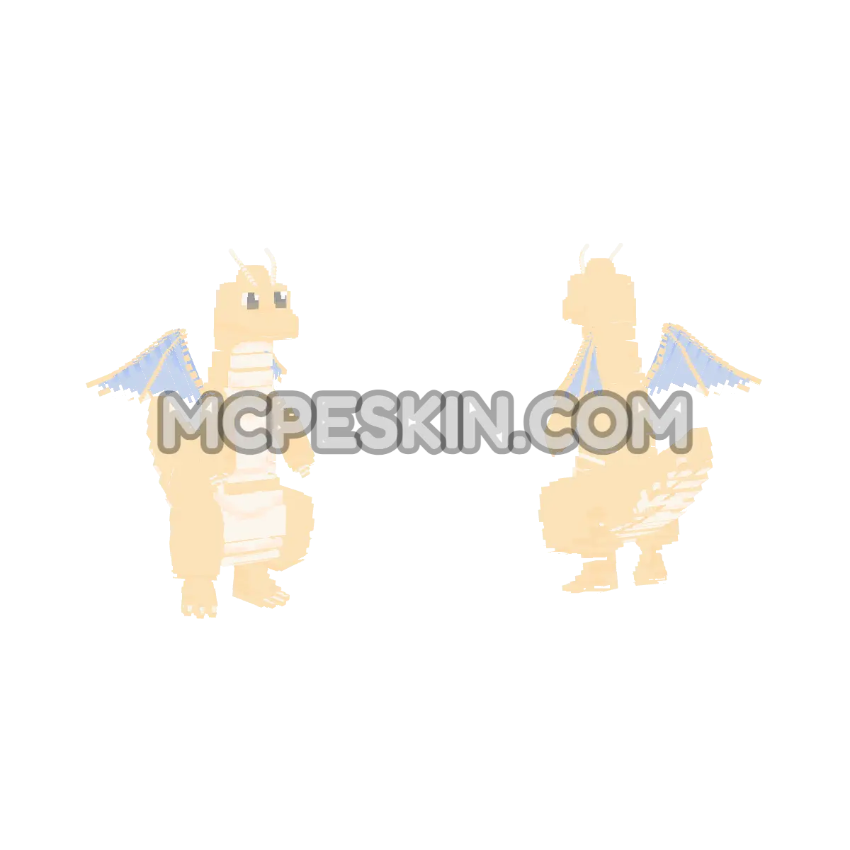 Dragonite 4D Minecraft Bedrock skin