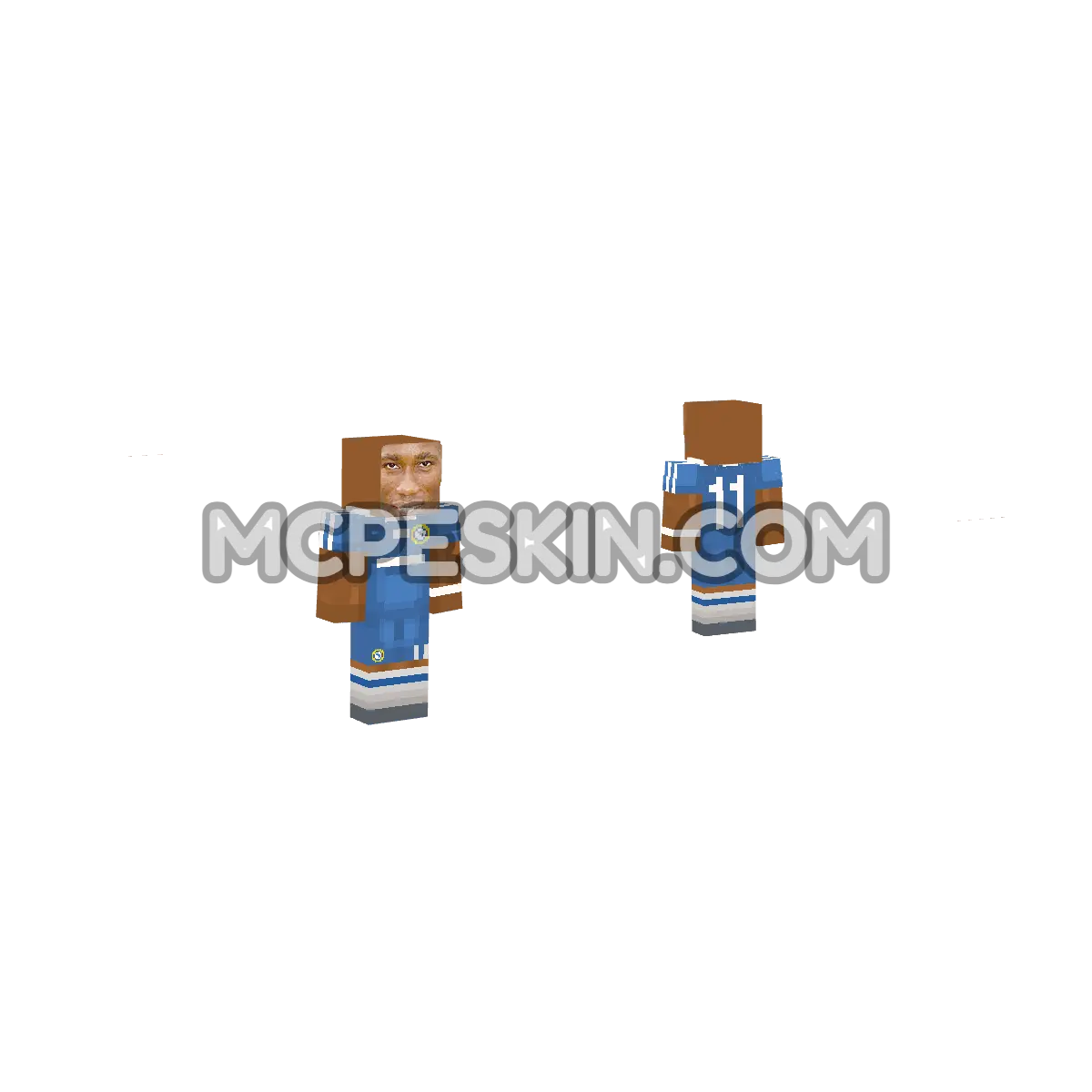drogba 4D Minecraft Bedrock skin