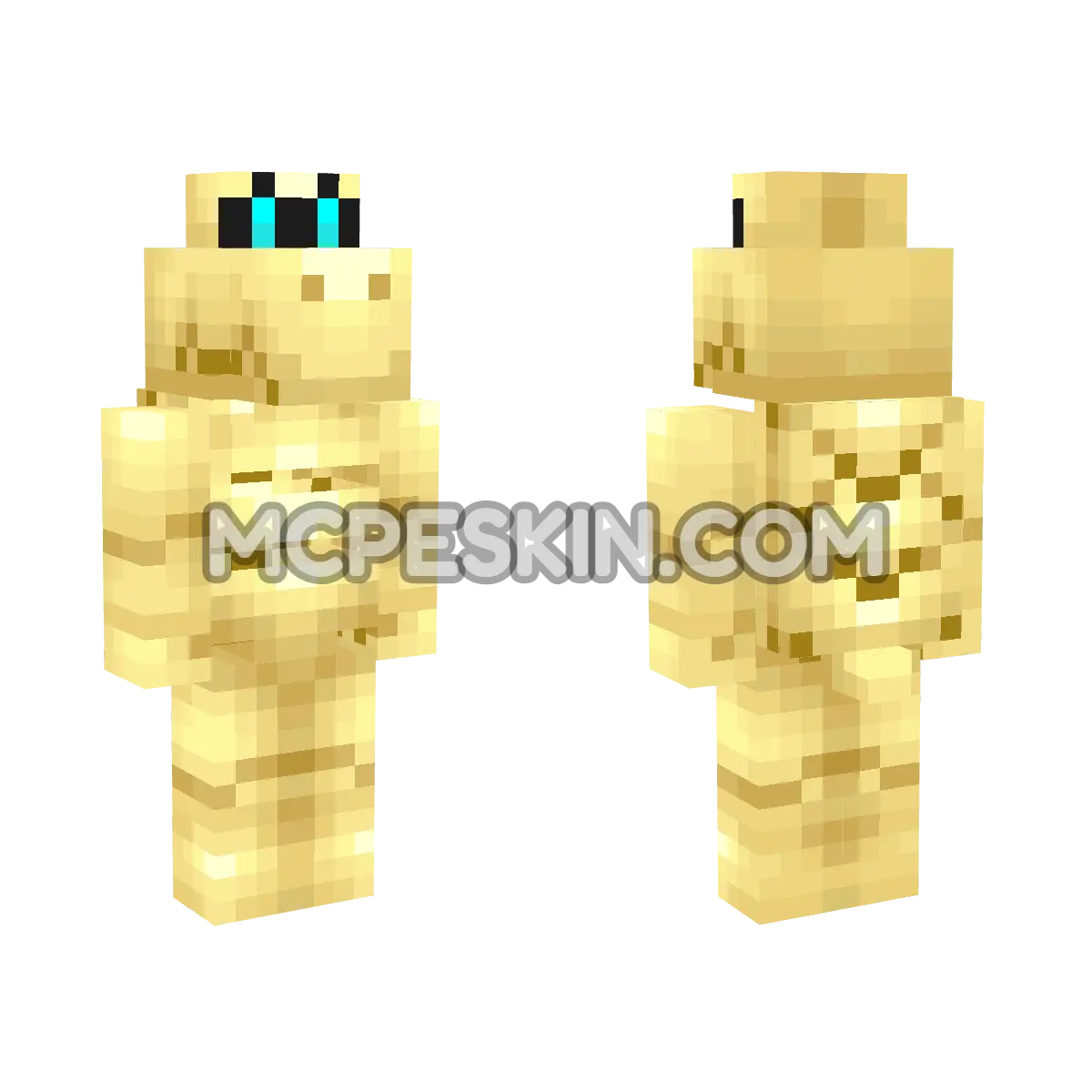 Dry Bones (Gold) 4D Minecraft Bedrock skin
