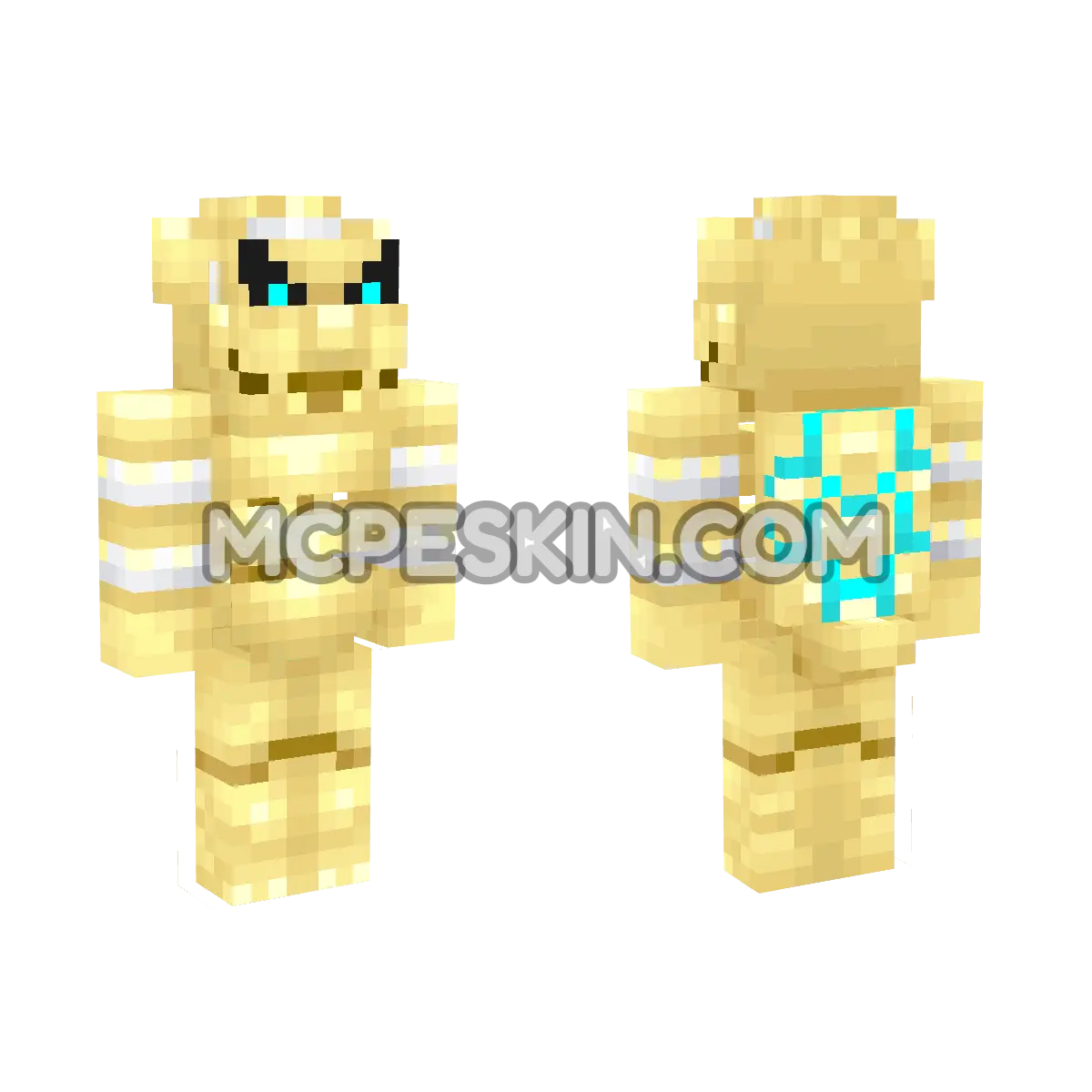 Dry Bowser (Gold) 4D Minecraft Bedrock skin